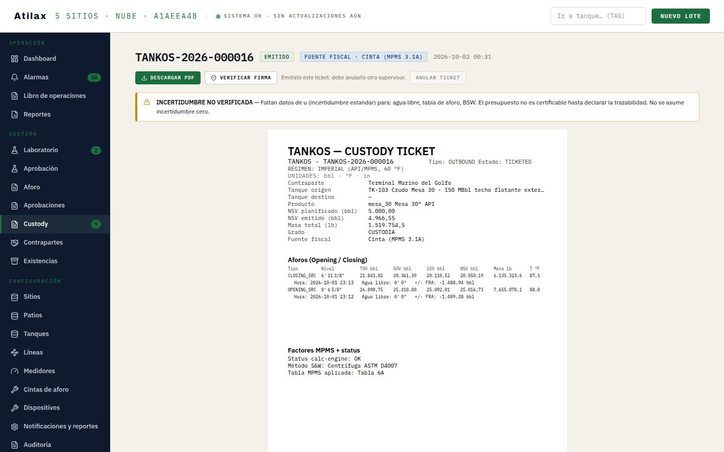 Ticket emitido antes del cambio: conserva su formato original.
